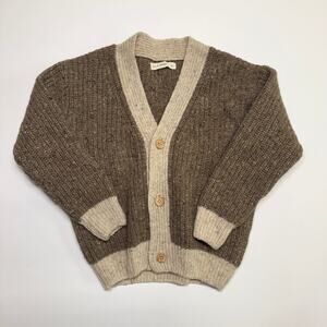 Fin & Vince Chunky Wool Knit Cardigan 6/7